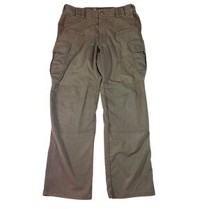5.11 Tactical Mens Cargo Pants 32x30 Ripstop Material Dark Khaki Work Hiking